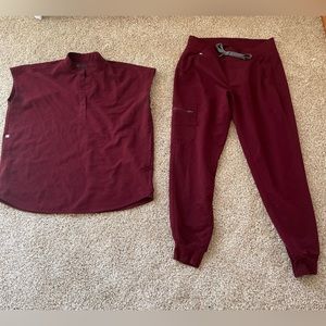 Figs Burgundy Set